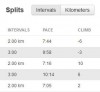 3 x 2 km, közte 3-3 perces séta