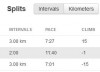 2 x 3 km, közte 2 perc séta